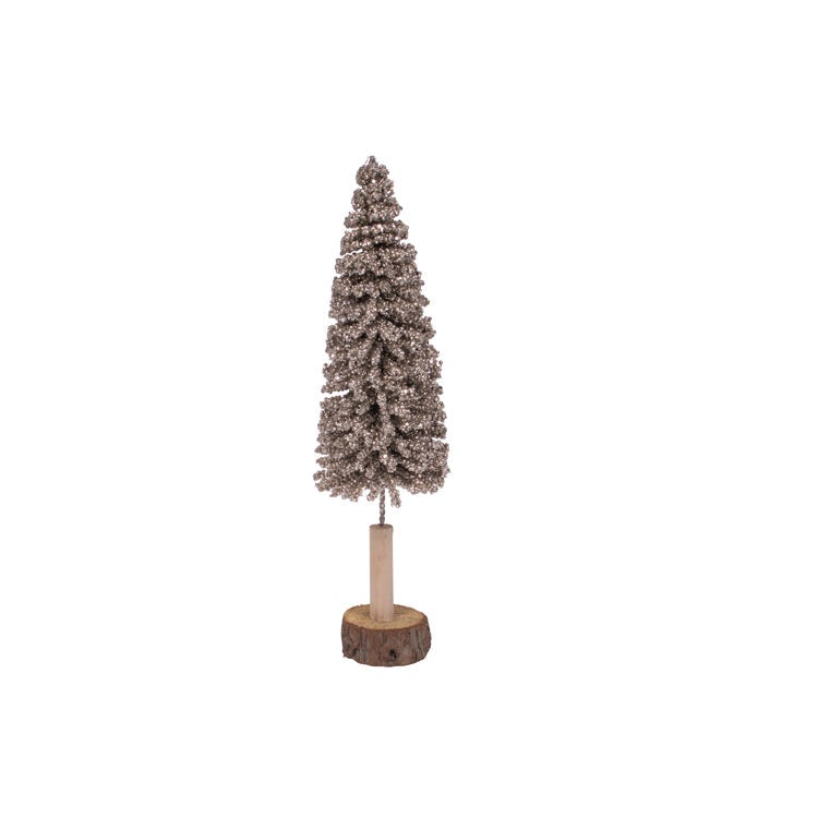 Shimmer Cone Tree Medium Champagne