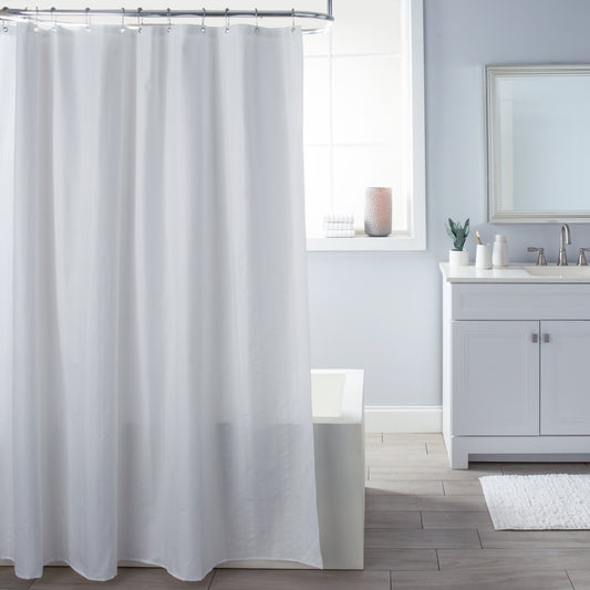 LYON SHOWER LINER / CURTAIN MICROFIBER WHITE 70" X 72"