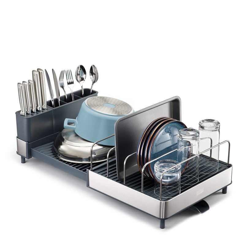 Extend Max Steel Dish Rack Grey