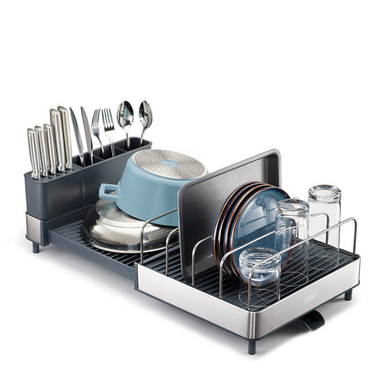 Extend Max Steel Dish Rack Grey