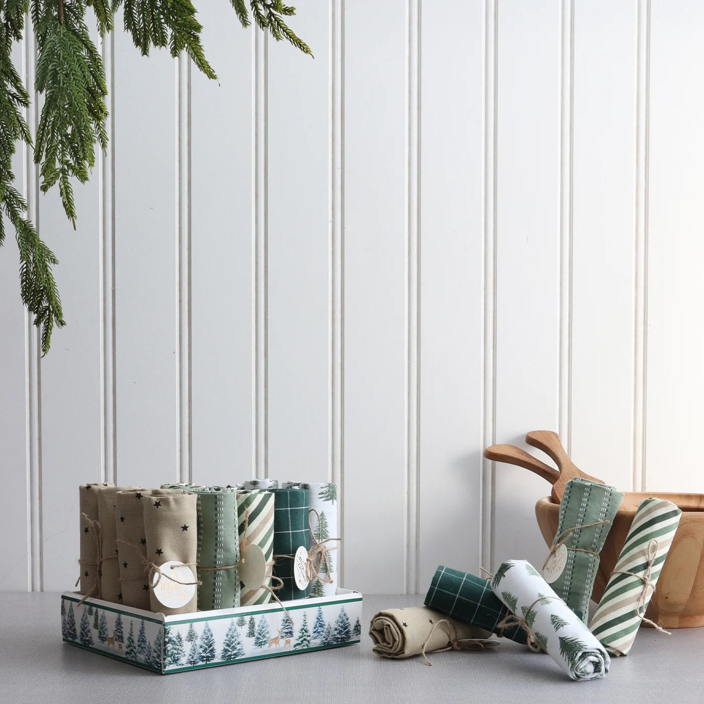 Winter Green Single Kitchen Towel