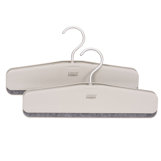 Orderly Set of 2 Easy-Grip Skirt & Pants Hangers