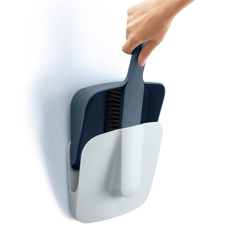 Wall-mounted Dust Pan and Brush