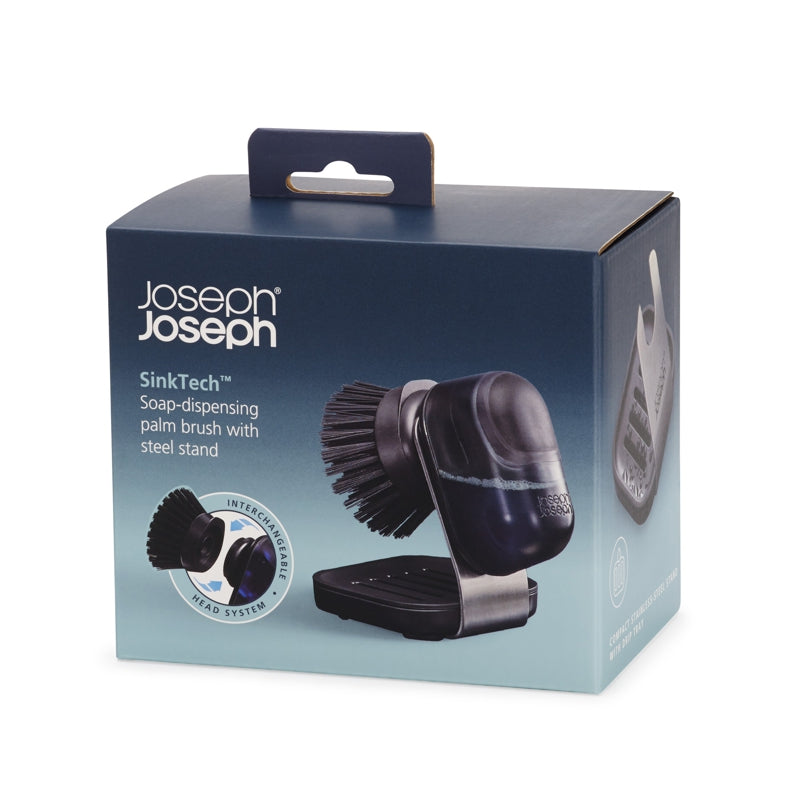 SinkTech™ Soap Dispensing Palm Dish Brush