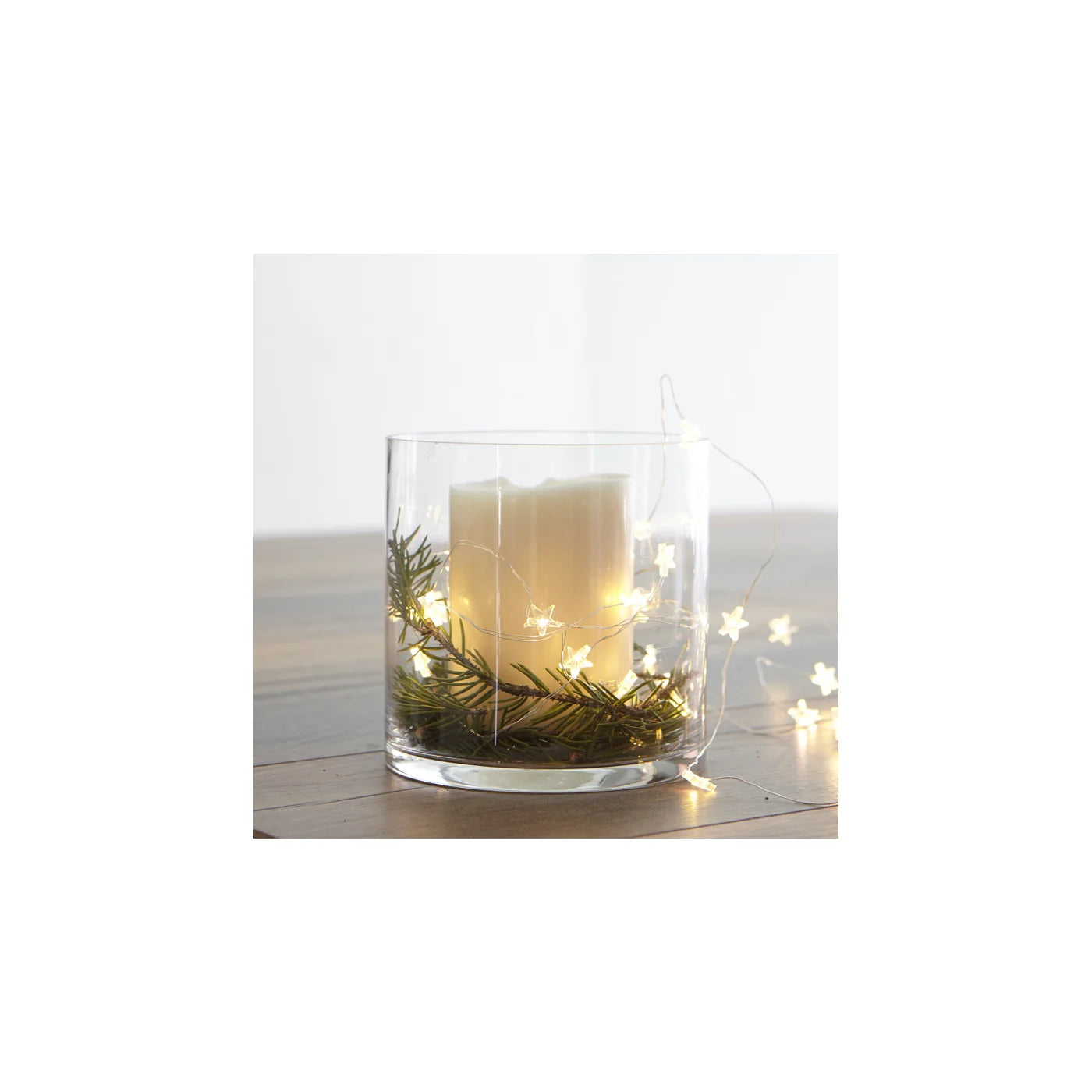 Star LED String Lights With Displayer Clear