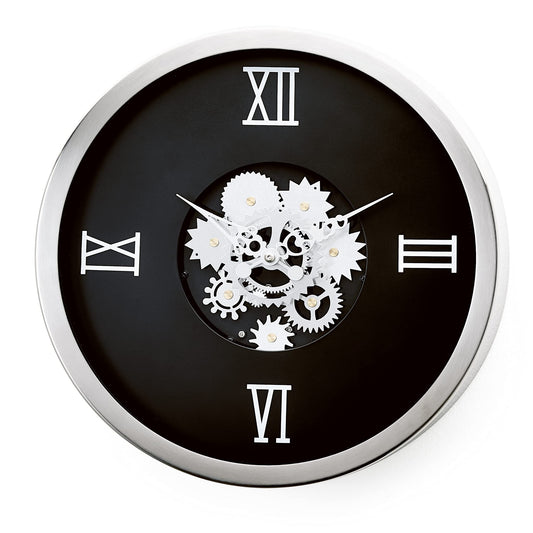 Industry Roman Face Gear Wall Clock