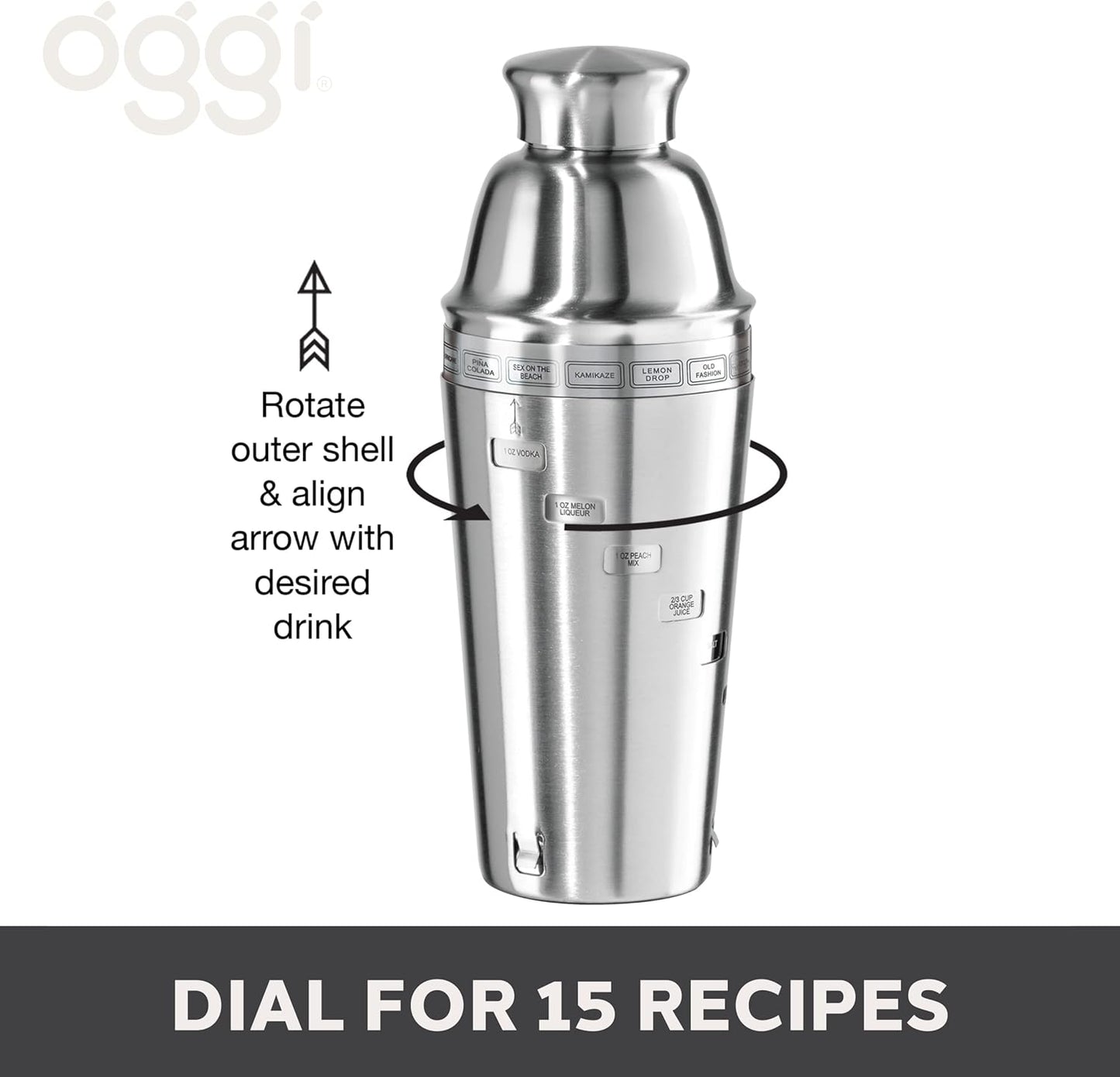 Dial-A-Drink Cocktail Shaker