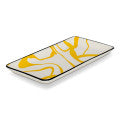 Chevron Biscotti Rectangular Plate 22cm