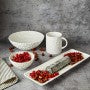 Japandi White Tray 33 cm