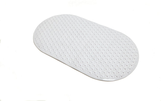STAR WEAVE TUB MAT PVC OVAL WHITE