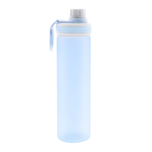 PuroAqua Glass Water Bottle – Blue