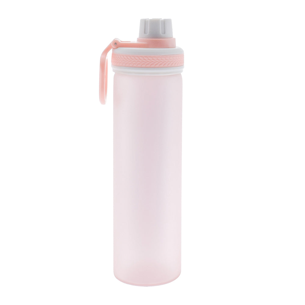 PuroAqua Glass Water Bottle – Blush Pink