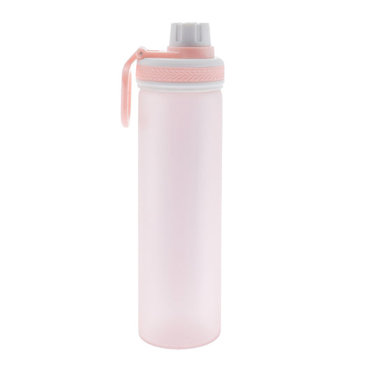 PuroAqua Glass Water Bottle – Blush Pink