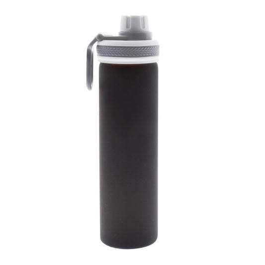 PuroAqua Glass Water Bottle – Cool Grey