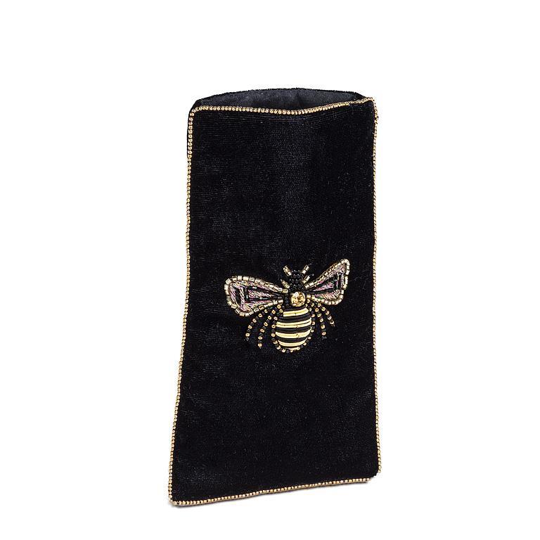 Eyeglass Case with Beaded 3D Bee