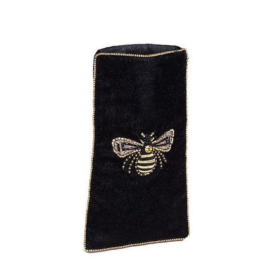 Eyeglass Case with Beaded 3D Bee