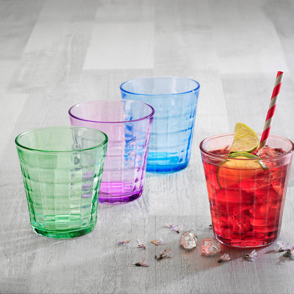 Duralex Prime Assorted Coloured Glass Tumblers