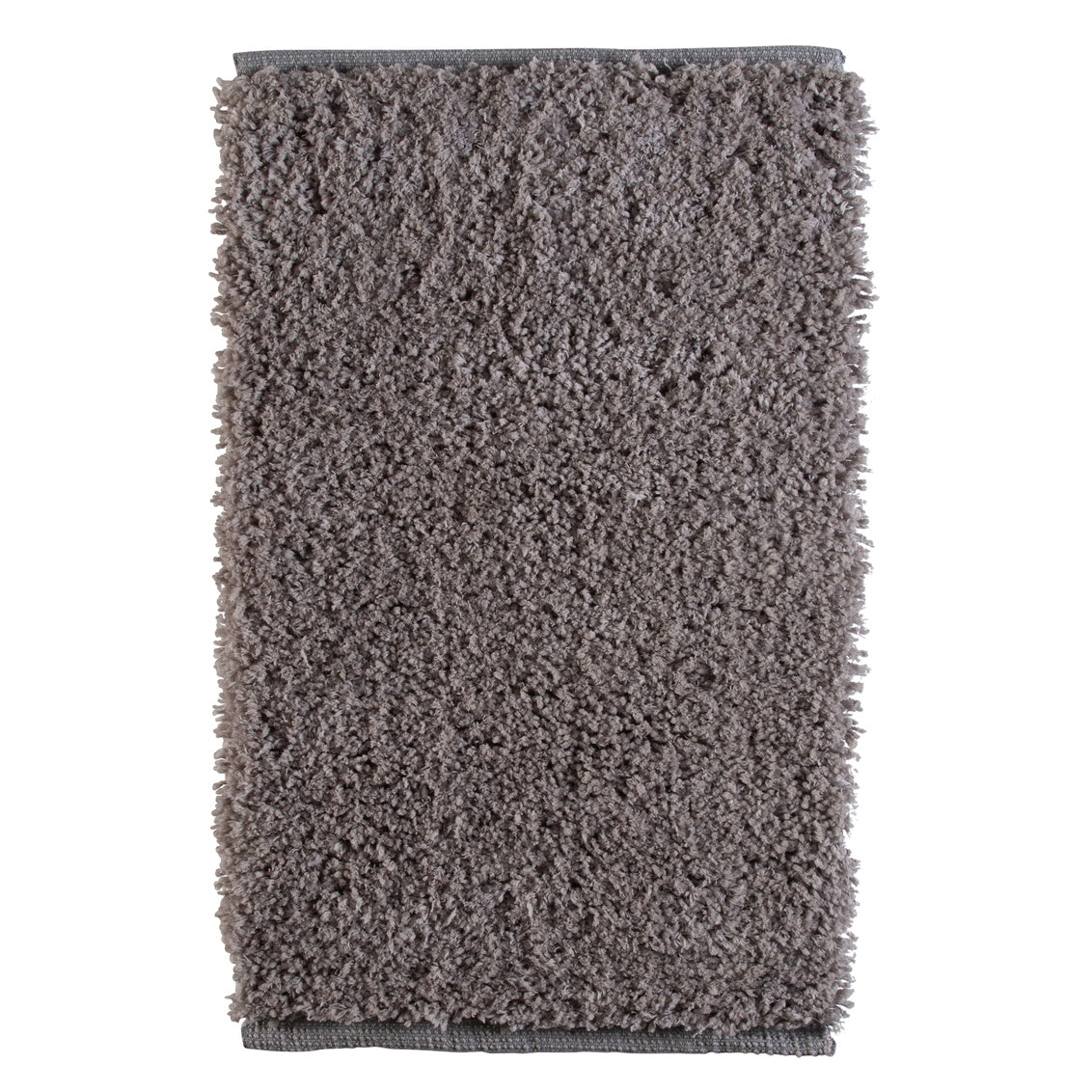 PLUSH BATH MAT HANDWOVEN 20" X 32" Grey