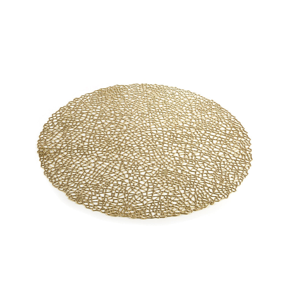 Placemat Round Gold
