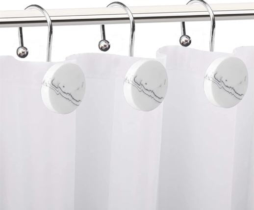 MICHAELANGELO RESIN SHOWER HOOKS 4MM white