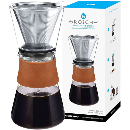 AMSTERDAM Glass Pour Over Coffee Maker, Coffee Carafe