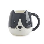 KITTY MUG-BLACK & WHITE