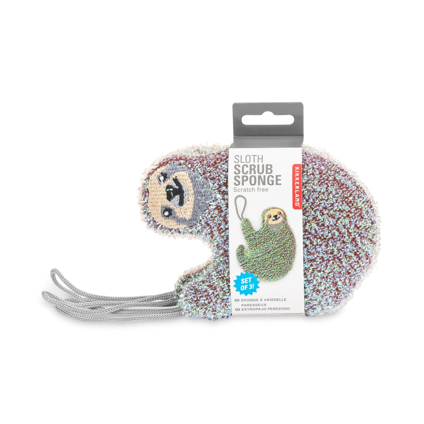 Sloth Scrub Sponge S/3