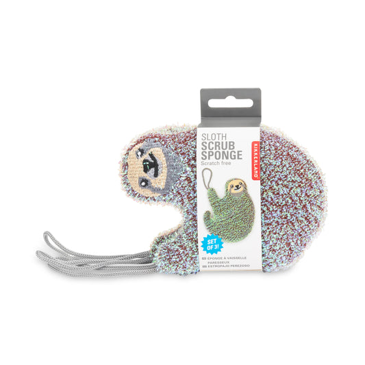 Sloth Scrub Sponge S/3