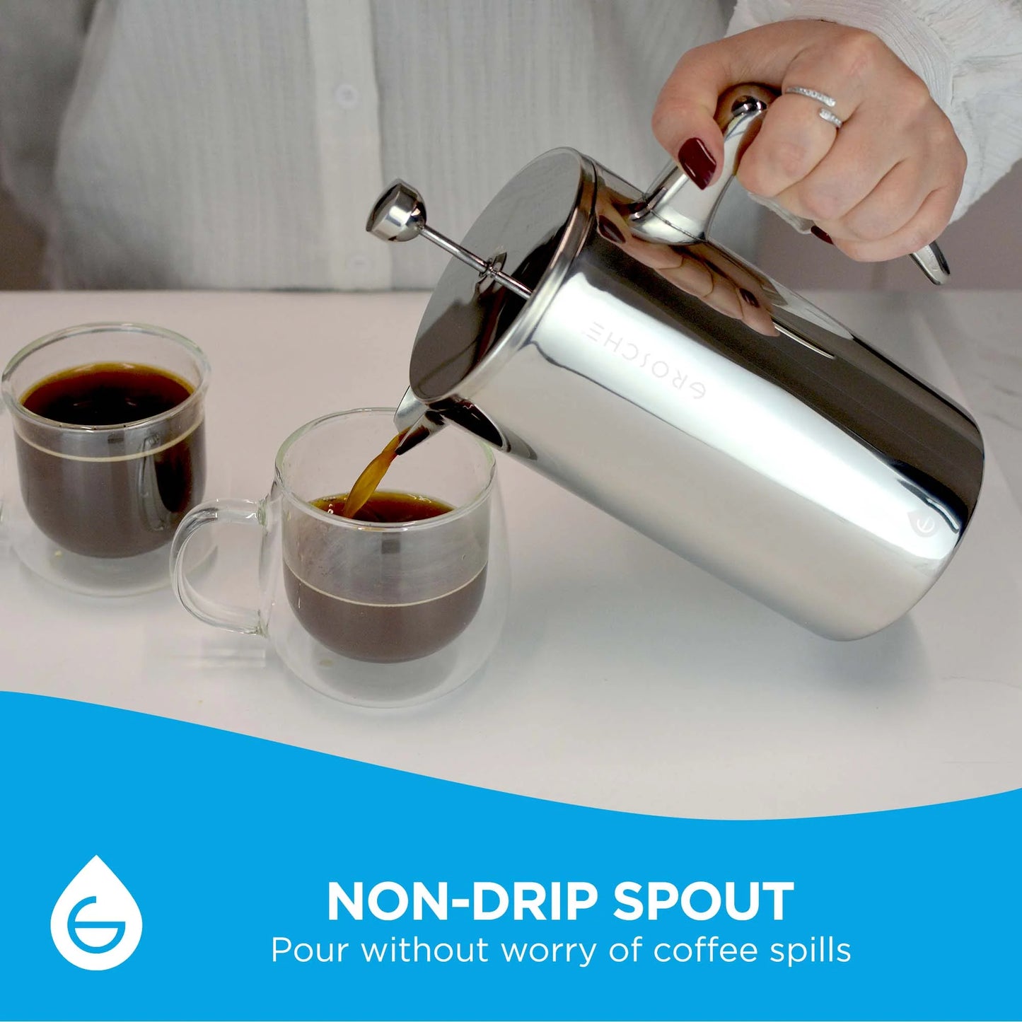 DUBLIN Stainless Steel French Coffee Press