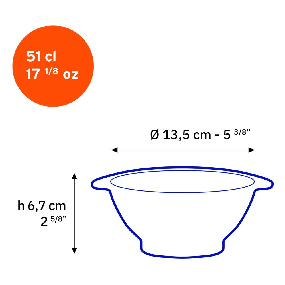 Duralex Lys Bowls, Assorted Colors 510 ml, Set of 4