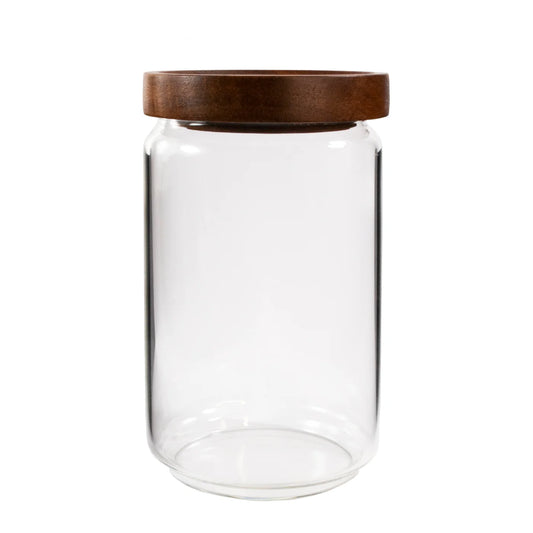 Canister Borosilicate/Acacia Lid 1000ml