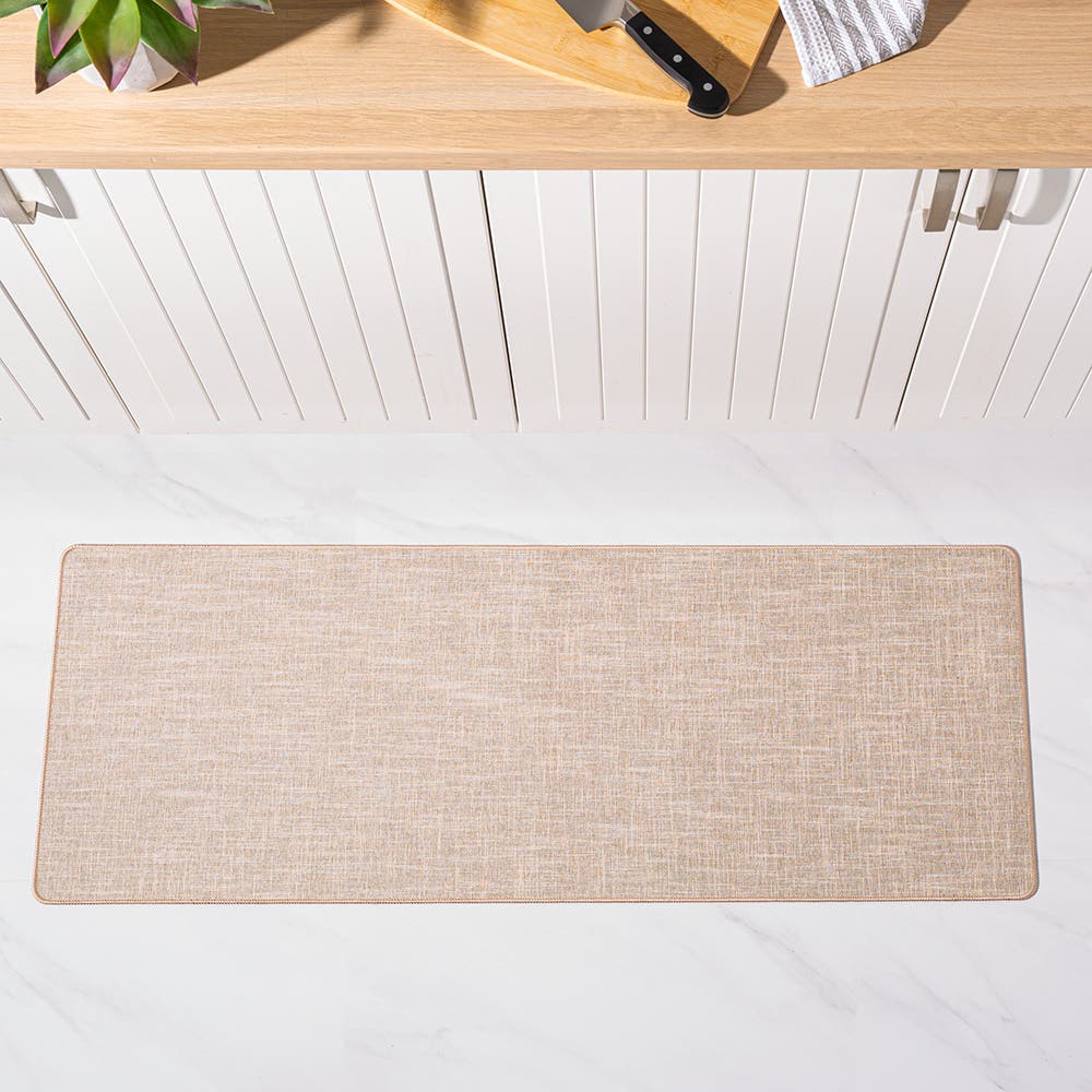 Texture Washable Accent Mat Linen runner