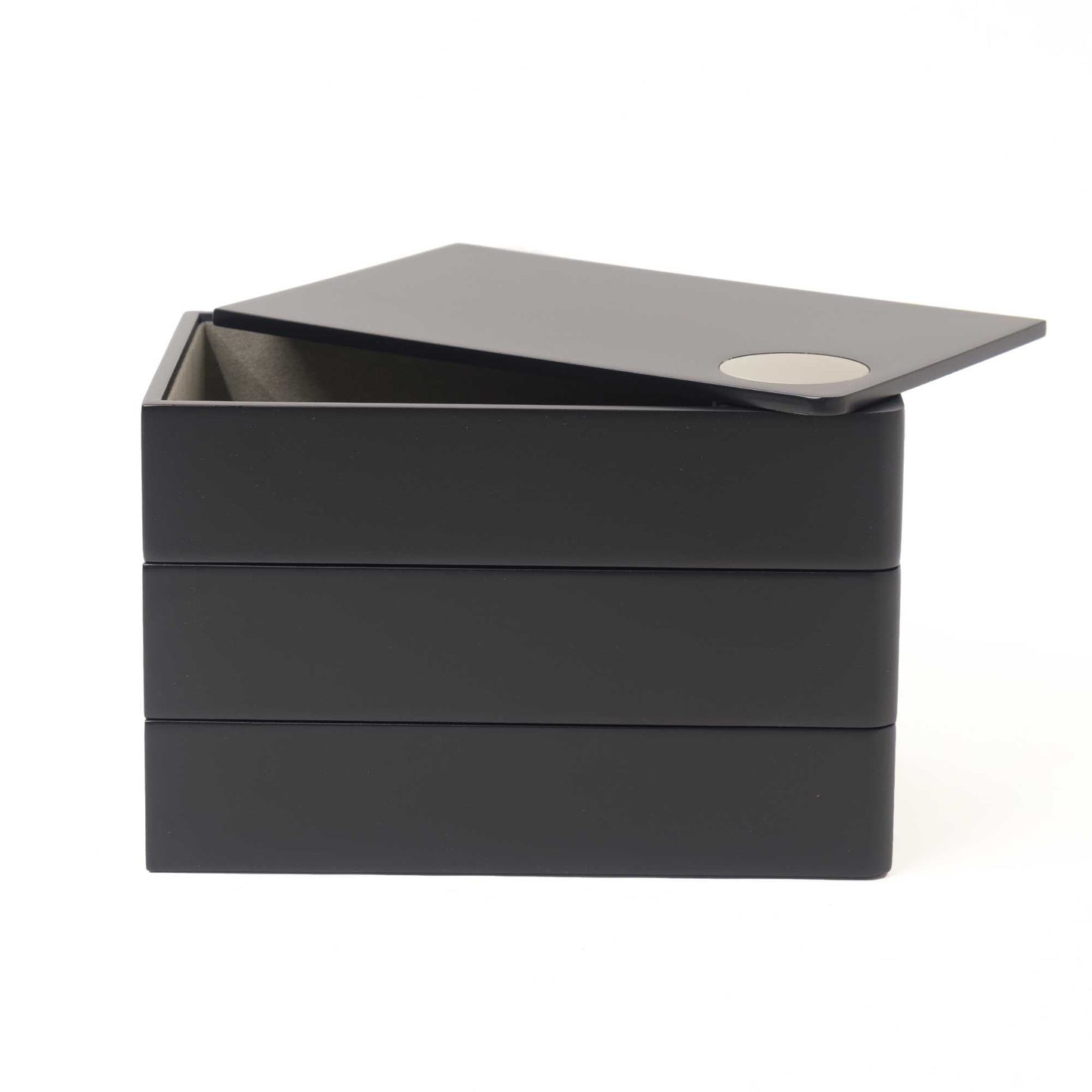 Spindle storage box Black