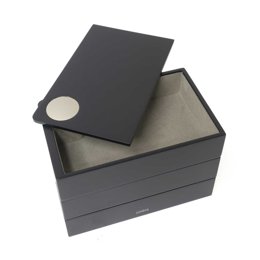 Spindle storage box Black