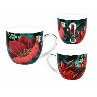 Floral Story Cup with Saucer