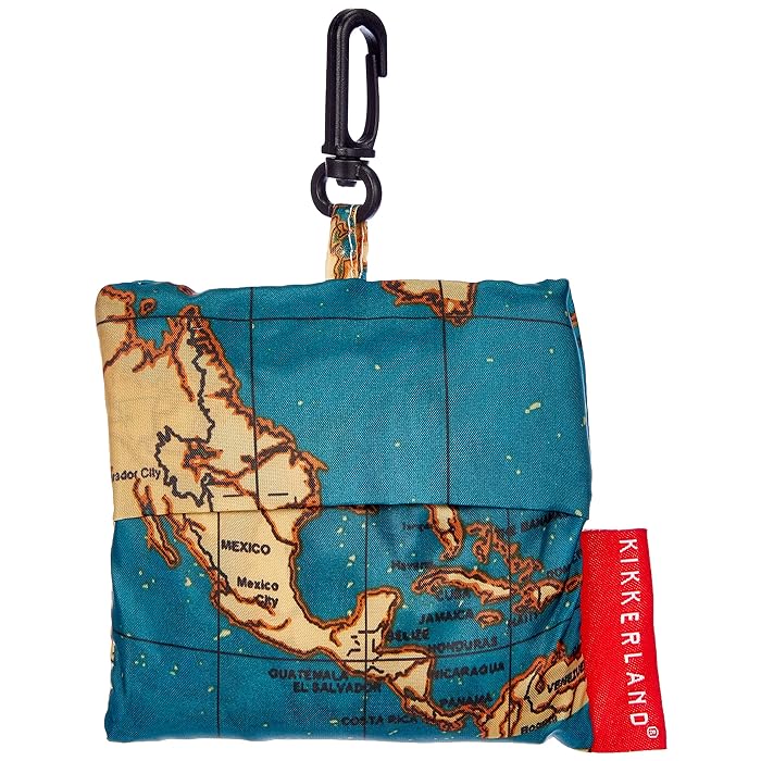 world map laundry bag