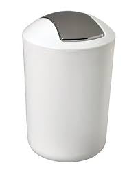 Flip Waste Basket White