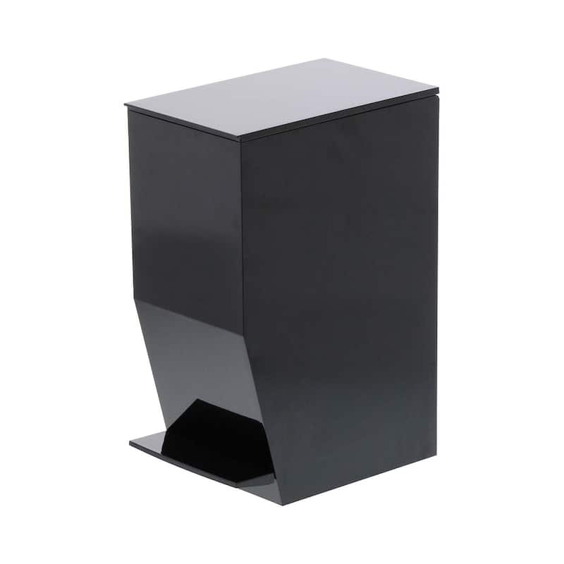 Tower Sanitary Step trash Can Black