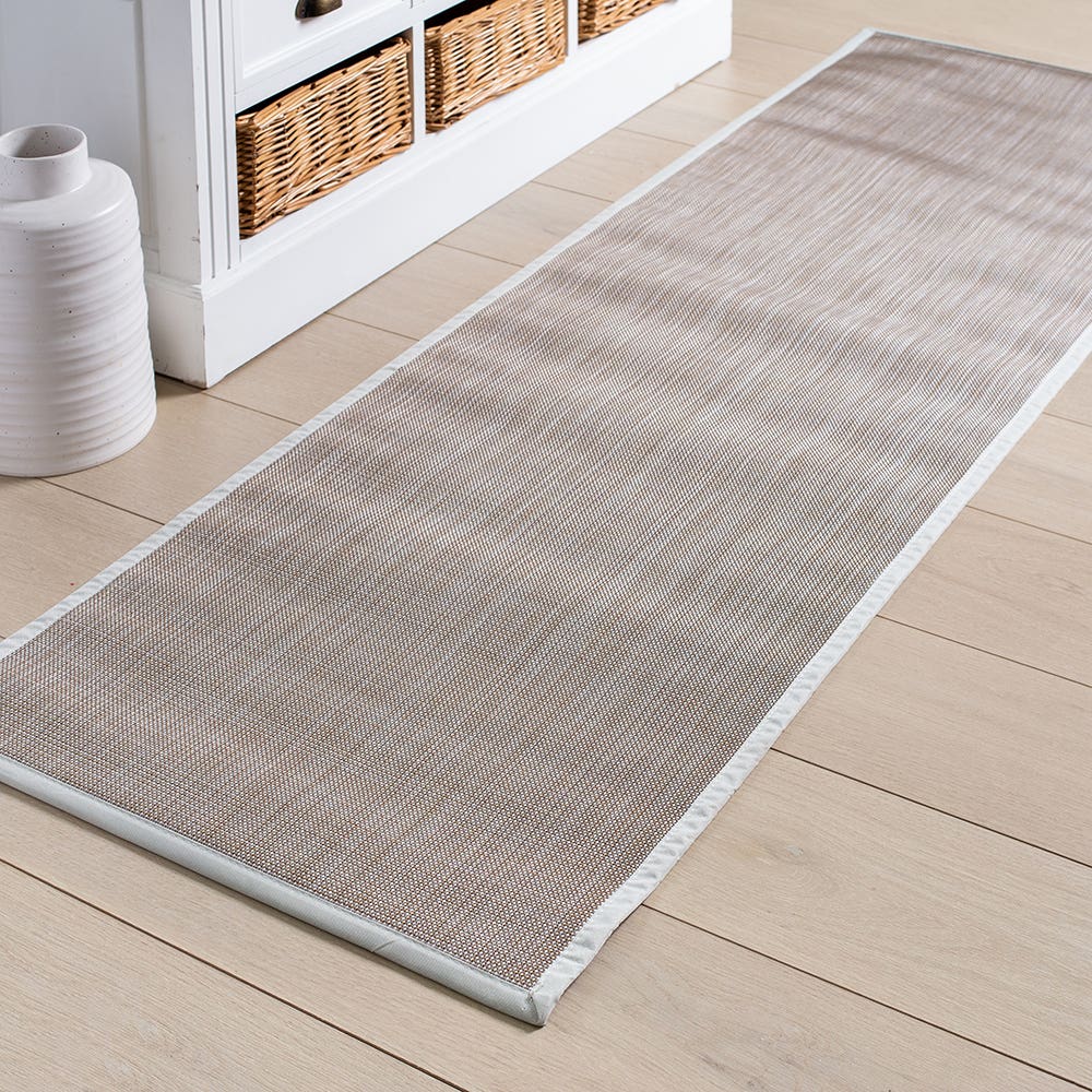 Rio Vinyl Floor Mat Metallic 24 x 72 Grey