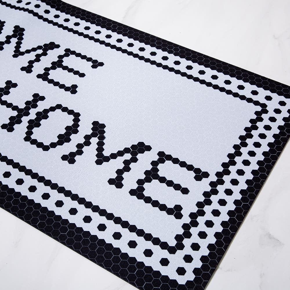 Home Sweet Home Washable Accent Mat Black