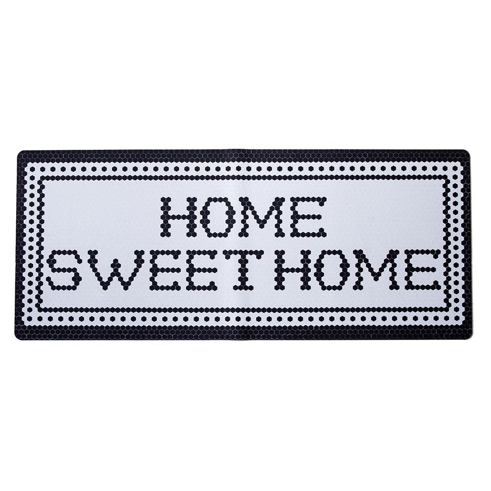 Home Sweet Home Washable Accent Mat Black