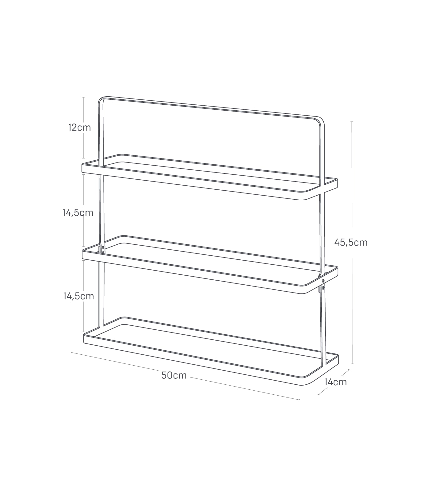 Tower shoe Rack Wide Black