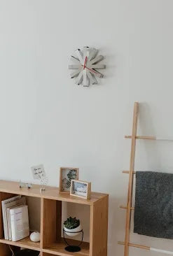 Ribbon Wall Clock Stainless- Steel