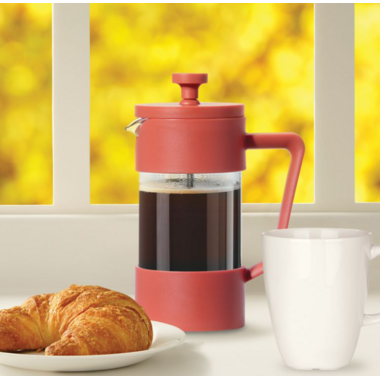 Brew 3-cup French Press Red