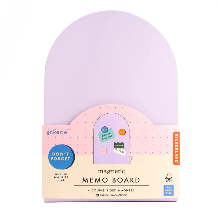 Inkerie Purple Magnetic Memo Board