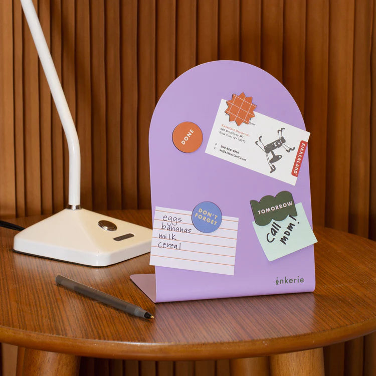 Inkerie Purple Magnetic Memo Board