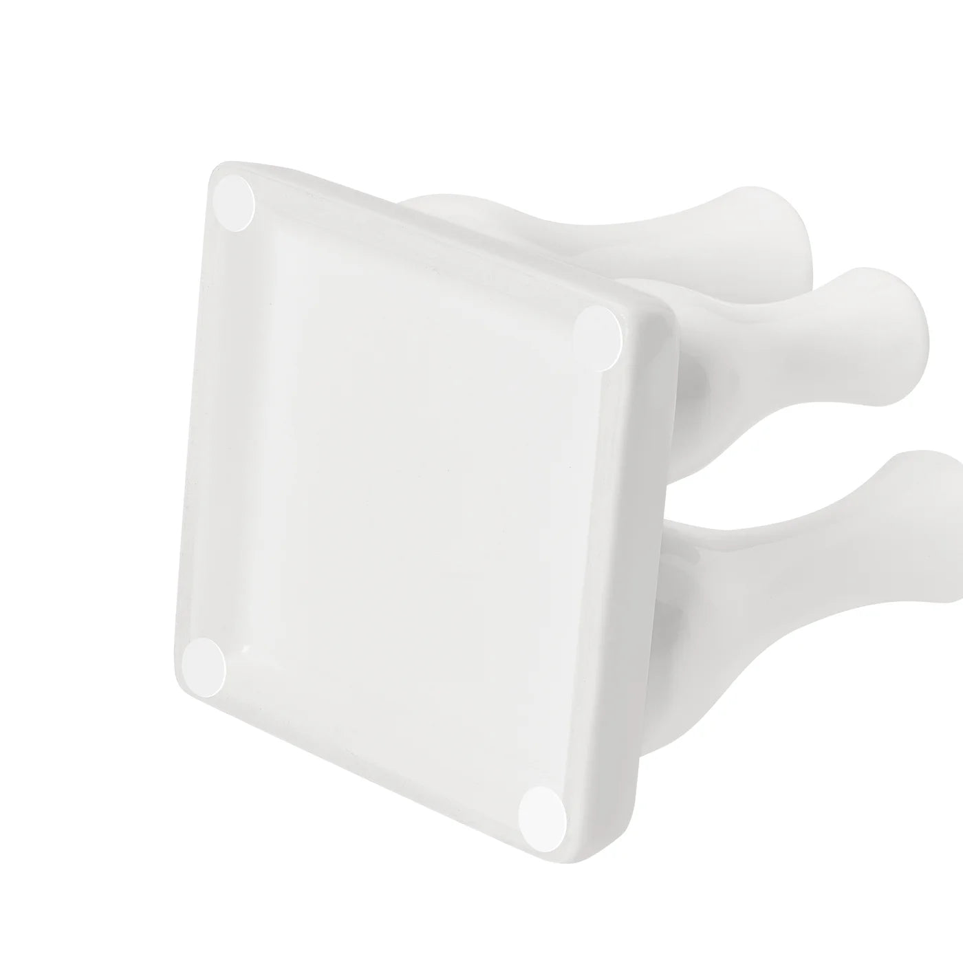 Multi Tube Square White Ceramic Urn Vase