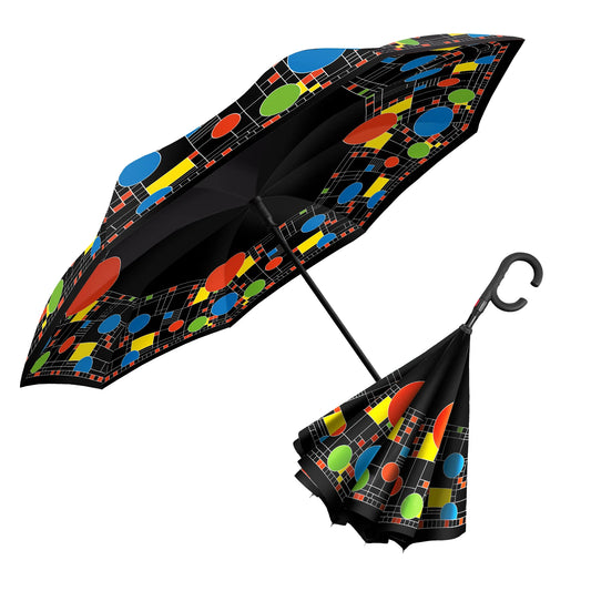 Coonley Playhouse" Reverse Inverted Umbrella – Hands-Free, Windproof Design