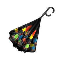Coonley Playhouse" Reverse Inverted Umbrella – Hands-Free, Windproof Design