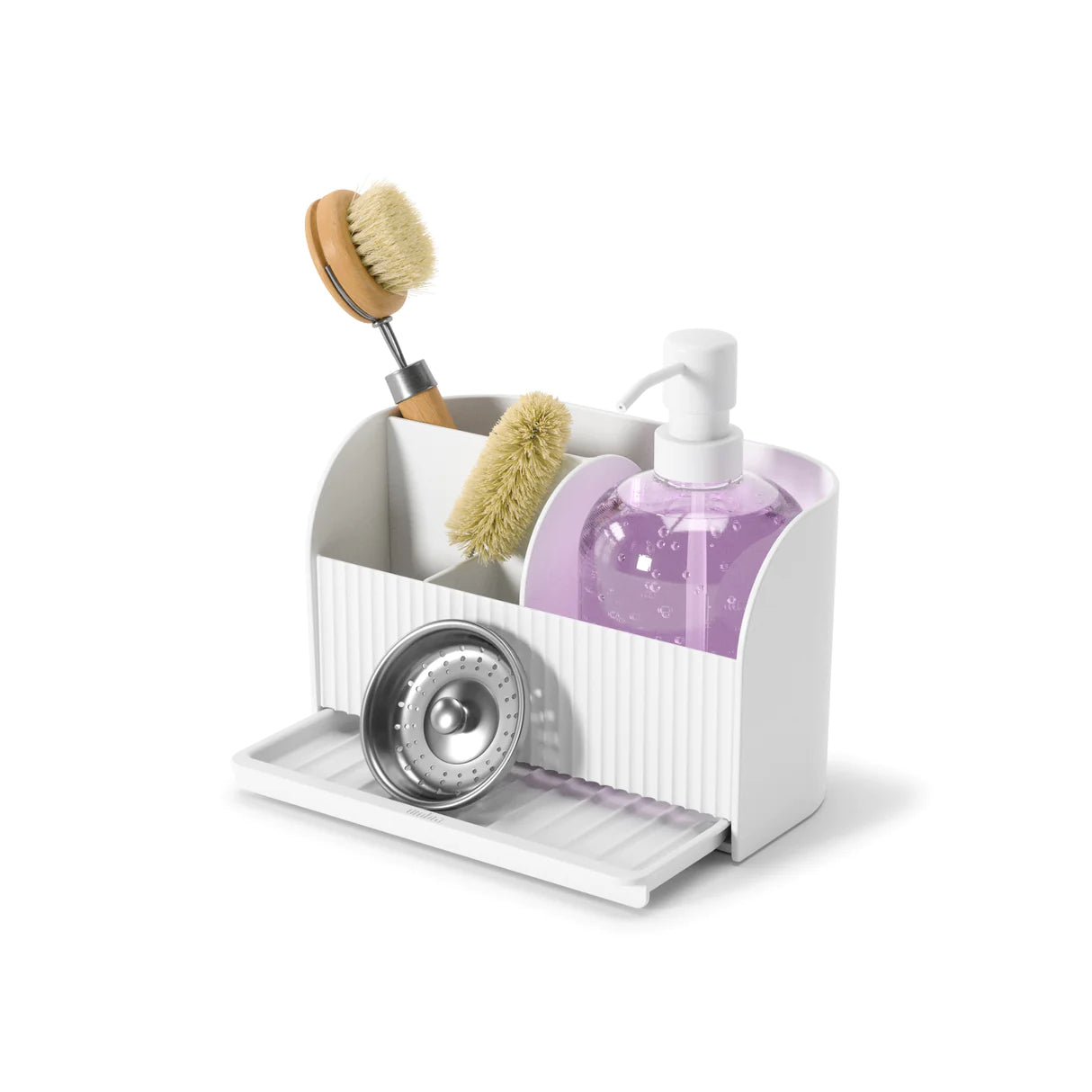 SLING SINK CADDY WITH SOAP PUMP